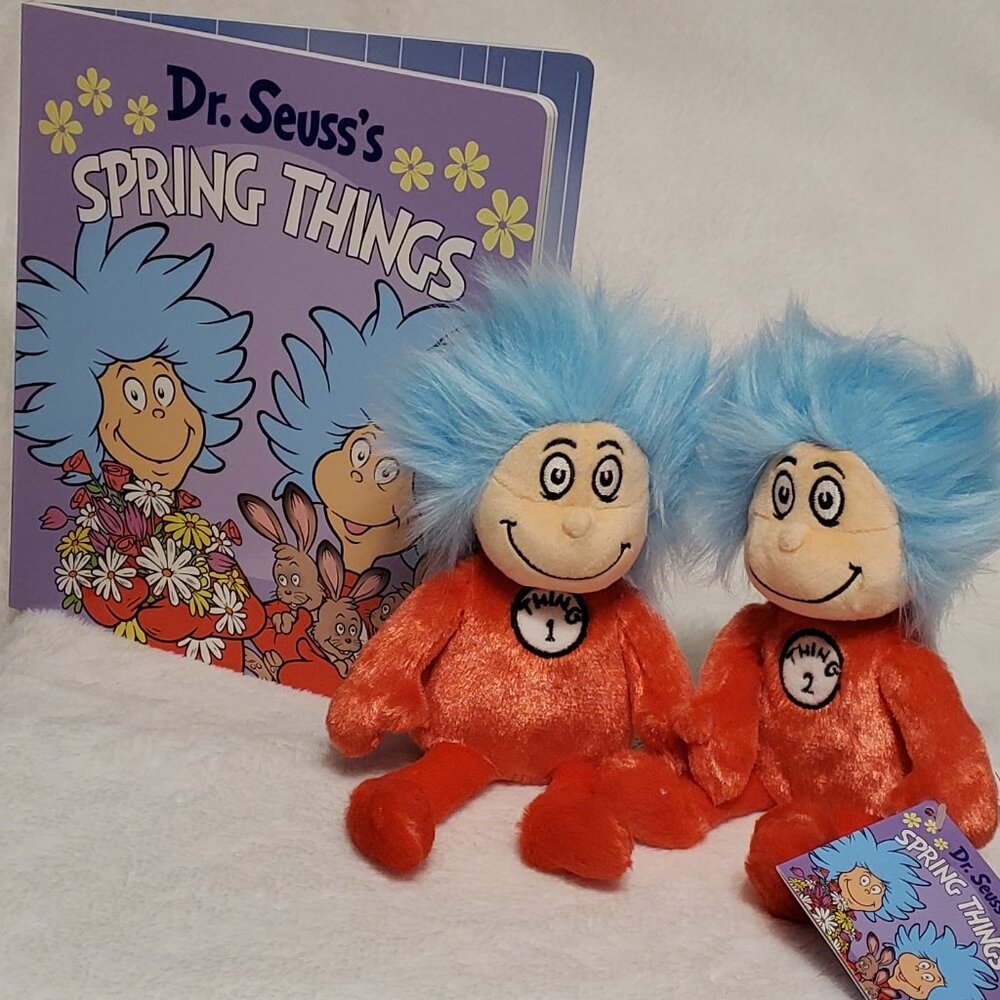 Dr. Seuss’s "Spring Things" Plush & Board book -Brand New!